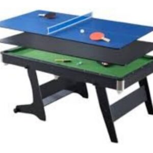 Foldable 3 in 1 game table Nigeria snooker and table tennis combo table